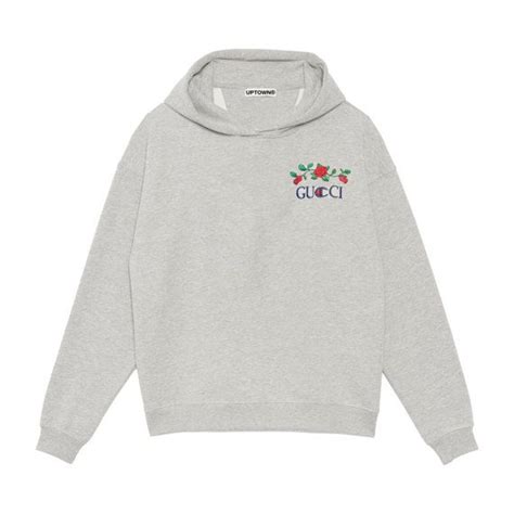 gucci flower embroidery|custom champion hoodie Gucci.